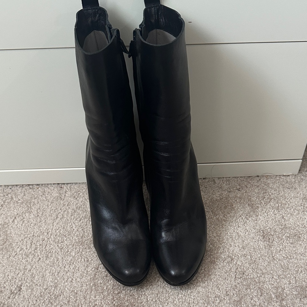 CNC Costume National Black Ankle Boots